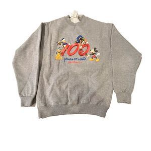 Disney Mens‎ Vintage Sweatshirt Walt Disney 100 Years of Magic Mickey Size M